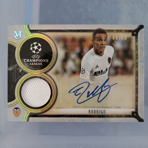 Rodrigo (V CF) - Topps Museum Collection UEFA CL Autograph & Jersey Swatch Relic